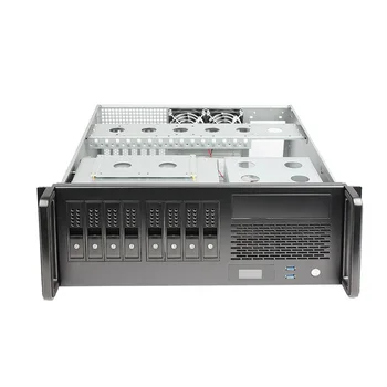 4U server šasi, 8 (hot swap) pevný disk bitov, ATX doske veľké horizontálne priemyselný počítač s zobrazovanie teploty