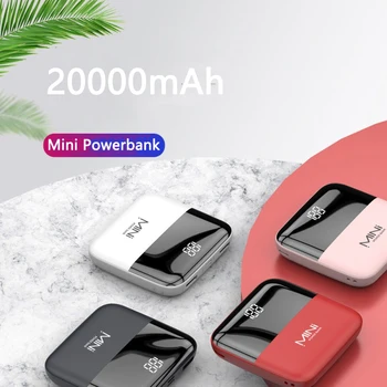 20000mAh Powerbank Pre Xiao mi Moc Banka Externé Batérie Prenosné Nabíjačky Poverbank pre iPhone 11 Samsung Mobilný Telefón