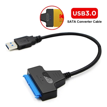 USB 3.0 pre SATA kábel, adaptér pre pripojenie HDD pevných diskov a 2,5 palcový SSD (solid-state disky do počítača
