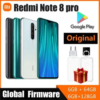 Globálne ROM Xiao Redmi Poznámka 8 Pro 6GB 64GB/128 GB 4G Smartphone mobilné Telefóny Android Mobil, Dual SIM Mobil