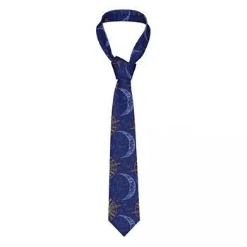 Viazanka Pre Mužov Formálne Úzke Kravaty, Klasické pánske Zverokruhu Navy Blue Print Svadobné Kravatu Gentleman Úzke