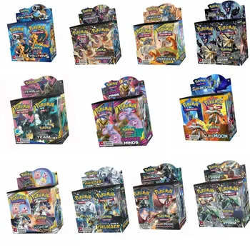 324Pcs Herné Kolekcia Kariet Pokemon Karty Booster Boxy Sun & Moon Vývoj Meč, Štít Skryté Osud Trading Card Deti Hračky
