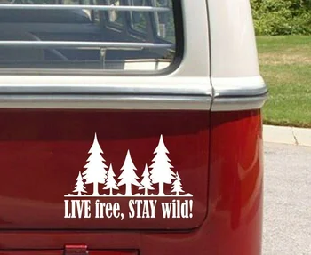 Pre Live free pobyt wild auto nálepky / van exteriéru odtlačkový / camper nálepka / vinyl