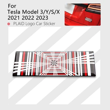 KOBERČEKY s Logom Auto Nálepky 2023 Pre Tesla Model 3 Y X Príslušenstvo 2022 Nálepky Chvost Tag Mriežky Auto Kovové List Chvost Tag Nálepky