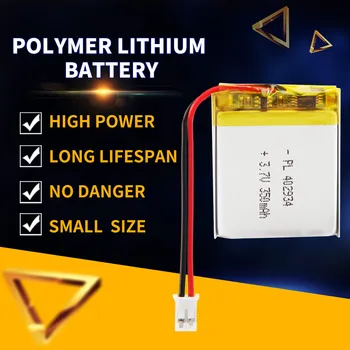 3,7 V 350mAh 402934 Rechargable Batéria Polymer Lithium ion / Li-ion akumulátor pre Inteligentné Hodinky Reproduktor POWER BANK