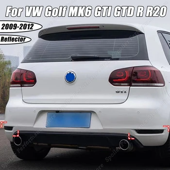 Pre VW Golf MK6 GLAXAY GTD R R20 2009-2012 Auto Zadný Nárazník Reflexné Nálepky Reflektor Výstražné Svetlo Pásy Pásky Obtlačky Tuning