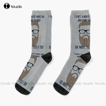 Nové Úžasné Fúzy Ponožky Zábavné Ponožky Osobné Vlastné Unisex Dospelých Ponožky Popularitu Dary