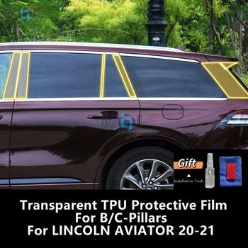 Pre LINCOLN LETEC 20-21 B/C-Stĺpiky Transparentné TPU Ochranný Film Anti-scratch Opravy Film Príslušenstvo Prerobit