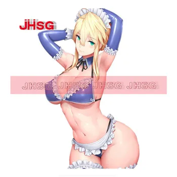 JHSG Sexy Anime Dievča čelného skla Nálepky Charakter Obtlačky Sexy Krása Nálepky Počítač, Notebook Nepremokavé Auto Samolepky Pvc