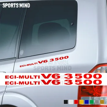 2 X Vinyl Auto Styling ECI-multi V6 3500 Pre Mitsubishi Pajero Shogun Montero MK2 V20 Vonkajšie Príslušenstvo, Auto Nálepky, Nálepky