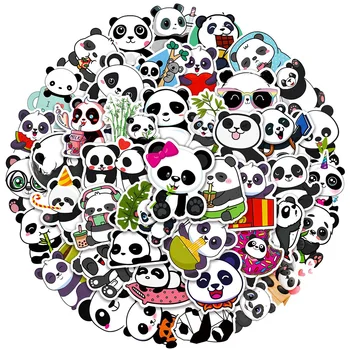 10/30/50PCS Roztomilý Kreslený Panda Zvierat Nálepky Kawaii Estetické Obtlačky Zápisník Notebook, Telefón Denník Auto Graffiti Dieťa Hračku Nálepky