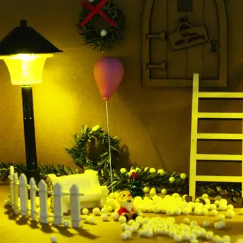 1 Nastavte Praktické Kompaktné Fairy House Dvere Auta Realistické Dekoratívne Miniatúrne Víla Domu Vianočné Dekorácie Auta