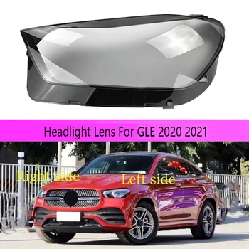 Auto Ľavý Predný Reflektor Objektív Shell Kryt Svetlometu na Mercedes-Benz GLE 2020 2021