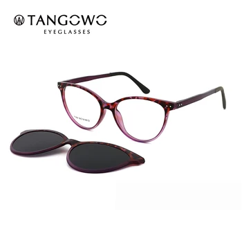 TANGOWO Vintage Cateye slnečné Okuliare Ženy Krátkozrakosť Lupa 