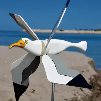 2022 Nové Seagull Veterný Mlyn Záhradný Vonkajšie Vták Dovolenku Dekoratívne Vietor Špirály Osobné Nádvorie Dekor Darček Príslušenstvo