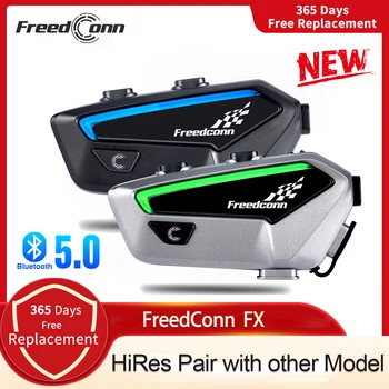 Freedconn FX Motocyklové Prilby Bluetooth V5.0 Headset Intercom 1500M 6-10 Jazdcov Motorka pre Slúchadlá, FM Rádio Communicator