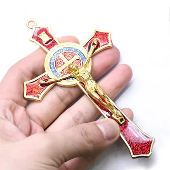 Kríž Kov Materialreligious Modlitba Krížovej Domácej Cirkvi Dodávky Katolíckej Ježiša Krista Na Kríži, Darčeky, Suveníry