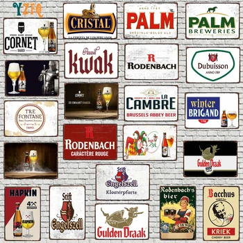 Belgicko Retro Ceduľa Belgické Pivo Doska, Kov Vintage Pub Stene Plagát, Bar, Kaviareň Home Art Kuchyňa Decor Nálepky Kovové Maľovanie