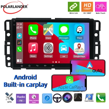 Carplay 8 Palcový Navigáciu GPS, WiFi, Bluetooth, Dotykový Displej 2 Din Android 10 Car Multimedia Player 1+16 G Pre Chevrolet GMC Buick