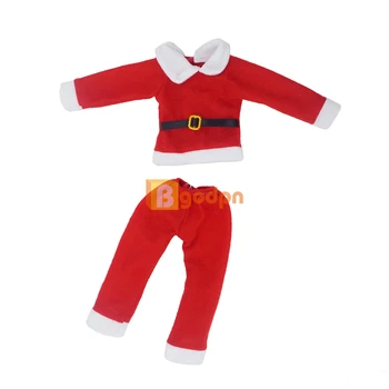 Elf Bábika Príslušenstvo Santa Claus Červená Vianočné Oblečenie Nastaviť 12