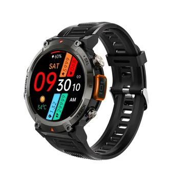 Smartwatch Mužov Zdravie Monitor Prenosné Baterka Nepremokavé Športové Režimy Bluetooth Hovor 2023 1.43 Palec