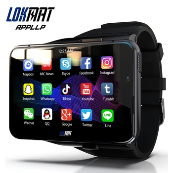 LOKMAT APPLLP MAX 4G WiFi Smart Hodinky Mužov Dual Camera Video Hovory Android Hodinky Telefón Srdcového tepu 4G+64 G Hra Smartwatch