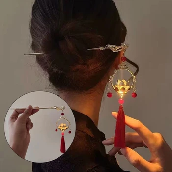 Čínsky Štýl, sponky do vlasov Ženy, Žiariace Vlasy Kolíky Vlasy Styling Príslušenstvo pre Husté Kučeravé Vlasy Retro-Hrebene Lady Headdress