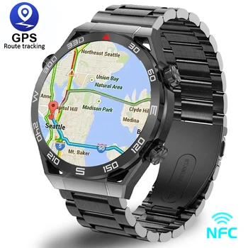 2023 Nové technológie NFC EKG+PPG Bluetooth Hovor Smartwatch GPS Sledovanie Pohybu Náramok Fitness Pre Huawei Hodinky Ultimate Smart Hodinky Mužov