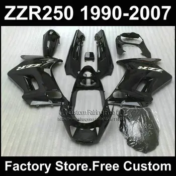 Vlastné ABS pôvodné horské nastaviť pre Kawasaki ZZR-250 ZZR250 1990 1992 2007 ZZR 250 90-07 všetky black motocykel kapotáže karosérie