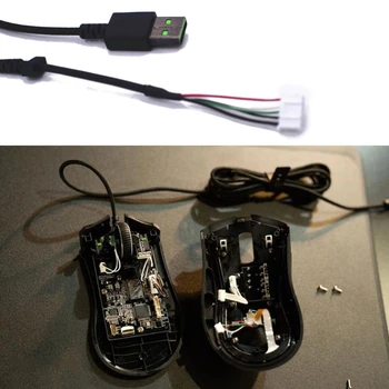 G32B Nahradenie Odolné Nylonové Pletené Myš USB Kábel Myši Linky pre razer Mamba Elite Gaming Mouse