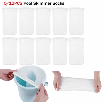 5/10pcs Bazén Skimmer Ponožky Domáce Filtre Čisté Sporiteľov Nylon Mesh Dizajn pre Filtre Koše Skimmers Bazén Príslušenstvo