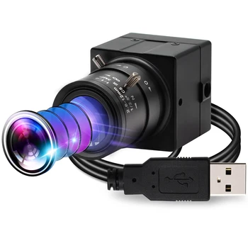 ELP 1080P Webcam 2.8-12 mm Manuálny Zoom Varifokálny Objektív, CS H. 264 30fps Mini HD PC zlých Svetelných Video Kamera USB pre PC Počítač, Notebook