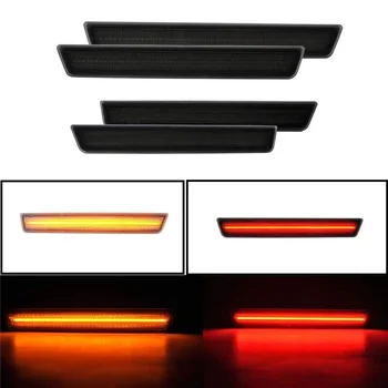 Amber Red LED, Bočné Obrysové Svetlo pre Dodge Challenger 2015-2021 Dymu Objektív LED, Bočné Obrysové Svetlá Auta