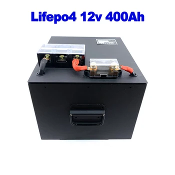 Lifepo4 Lítium Železa Fosfát 12v 400Ah Batérie Pre Solárne Veternej Energie Loď EV RV UPS AGV UPS 4WD Caravan Yacht + 20A Nabíjačky