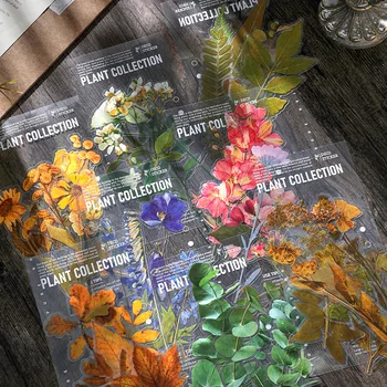 Retro kvet zrkadlo priestor-čas mozaika rastlinných dekorácie-nálepky diy fotoalbum notebook strane materiál účtu nálepky na kancelárske potreby