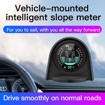 Auto Inclinometer Rýchlomer Univerzálny GPS Rýchlosť Sklon Digitálne Tilt Metrov Vonkajší Opatrenie Nástroj Auto Off Road Príslušenstva