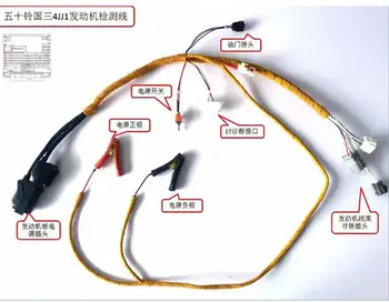 4JJ1 Motora Komplexná Skúška Elektroinštalácie Postroj inšpekcie drôt line kábel pre Isuzu Hitachi ZX120-3 ZX110-3 ZX135 ZX140-3 ZX160-3