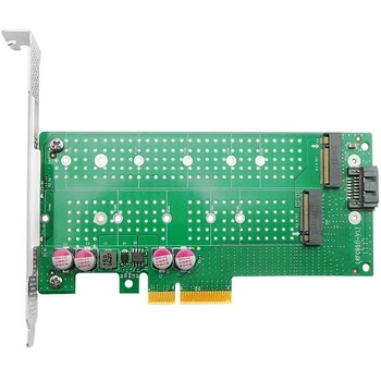 PCIE4.0 Rozširujúca Karta PCIE4.0 X4 M. 2 Nvme+NGFF (SATA) SSD (Solid State Drive Karty Adaptéra M. 2 Nvme Rozširujúca Karta