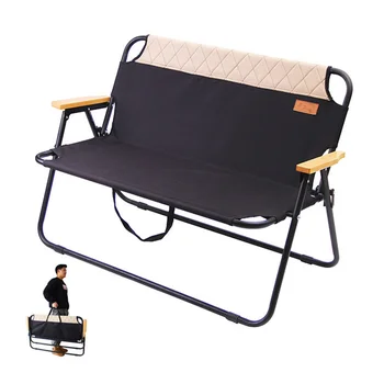 Stoličky na pláži Skladacie stoličky, záhradný nábytok camping dvojité stoličky Pohodlné Dvojité Sedadlo Lavicového póry Dreva Kovové Hliníkové Zliatiny