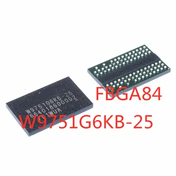 5 KS/VEĽA 100% Kvalita W9751G6KB-25 W9751G6KB FBGA84 512Mbit DDR2 32M*pamäť 16 IC čip, Nové Originál