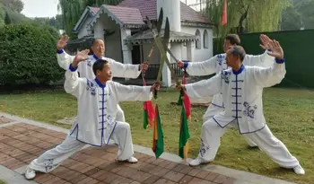 Unisex najvyššej kvality Modrá a whiteporcelain výšivky taijiquan oblečenie tai chi vyhovuje wushu kung fu bojových umení uniformy