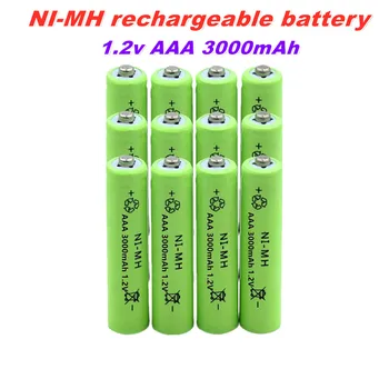 100% Nový 1.2 v, NIMH AAA Batéria 3000mah Nabíjateľné Batérie ni-mh batérie AAA batérie nabíjateľné pre Diaľkové Ovládanie Hračka